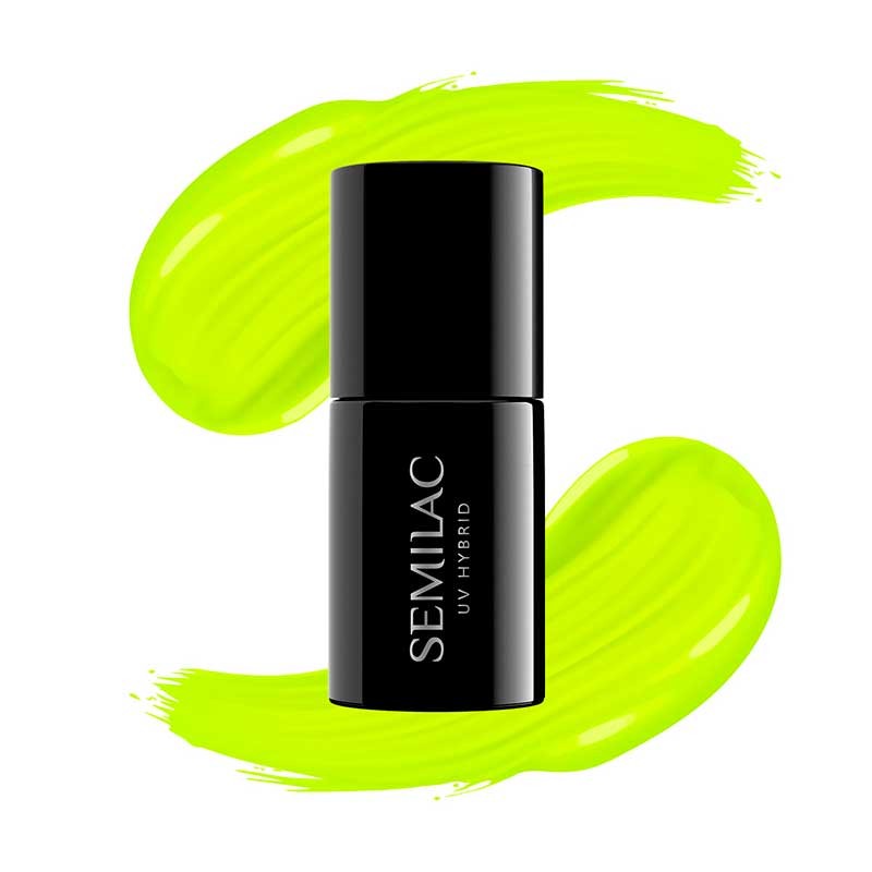 Esmalte semipermanente Semilac - 040 Canary Green - 7 ml