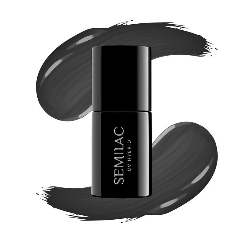 Esmalte semipermanente Semilac - 108 Metallic Black - 7ml