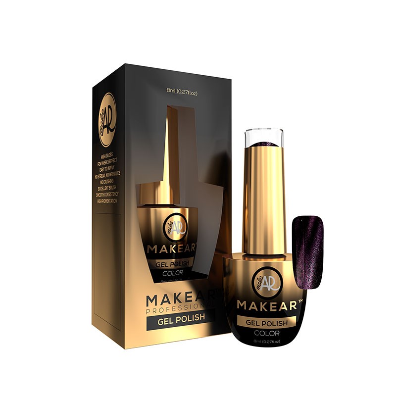 MAKEAR Esmalte semipermanente - GC06 Galaxy Cat Eye - 8ml