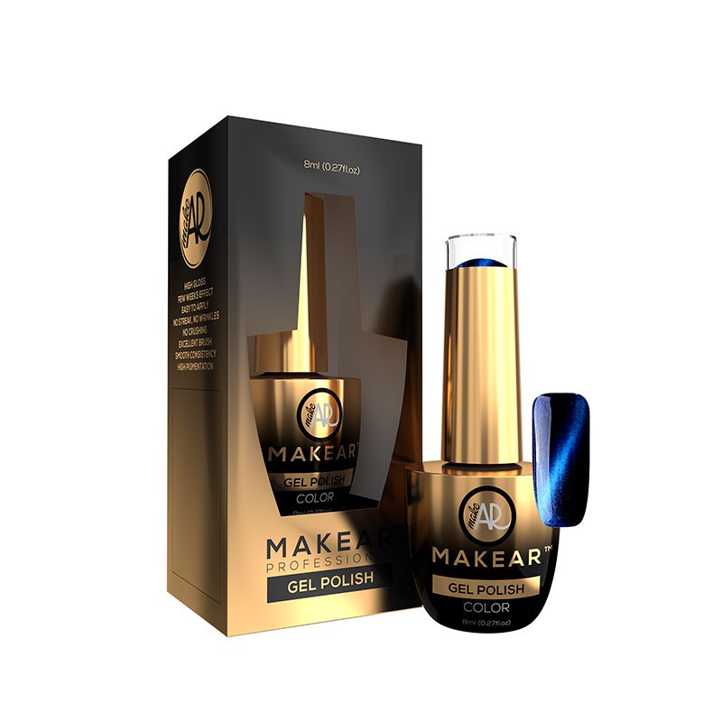 MAKEAR Esmalte semipermanente - C22 Cat Eye - 8ml