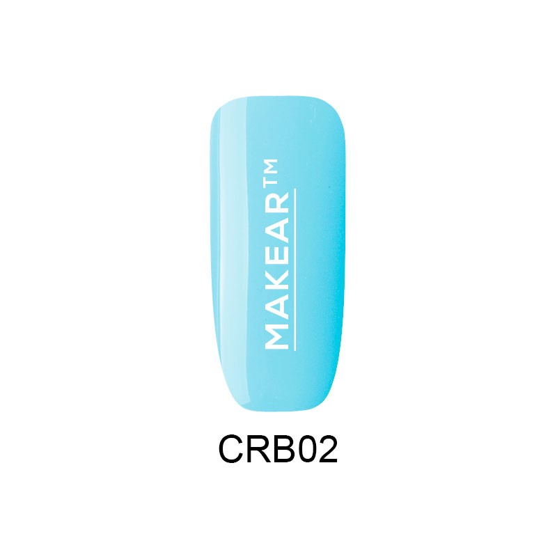 MAKEAR Base Rubber Color - CRB02 Azzure - 8ml