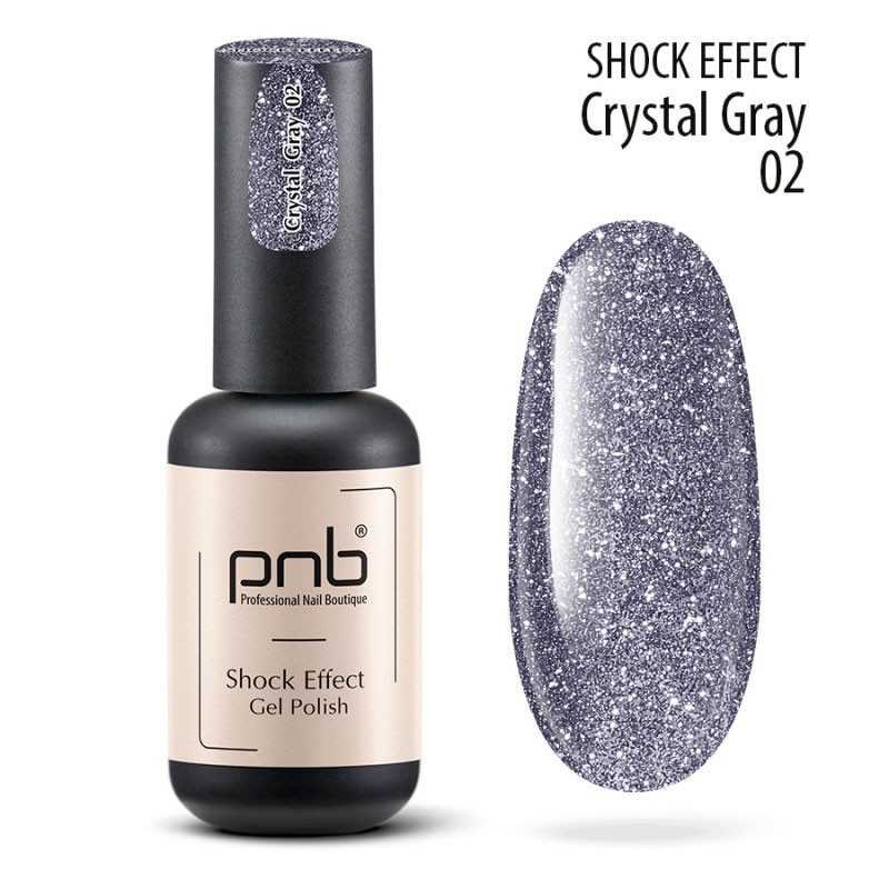 PNB Esmalte semipermanente Shock Effect - 02 Crystal Gray - 8ml