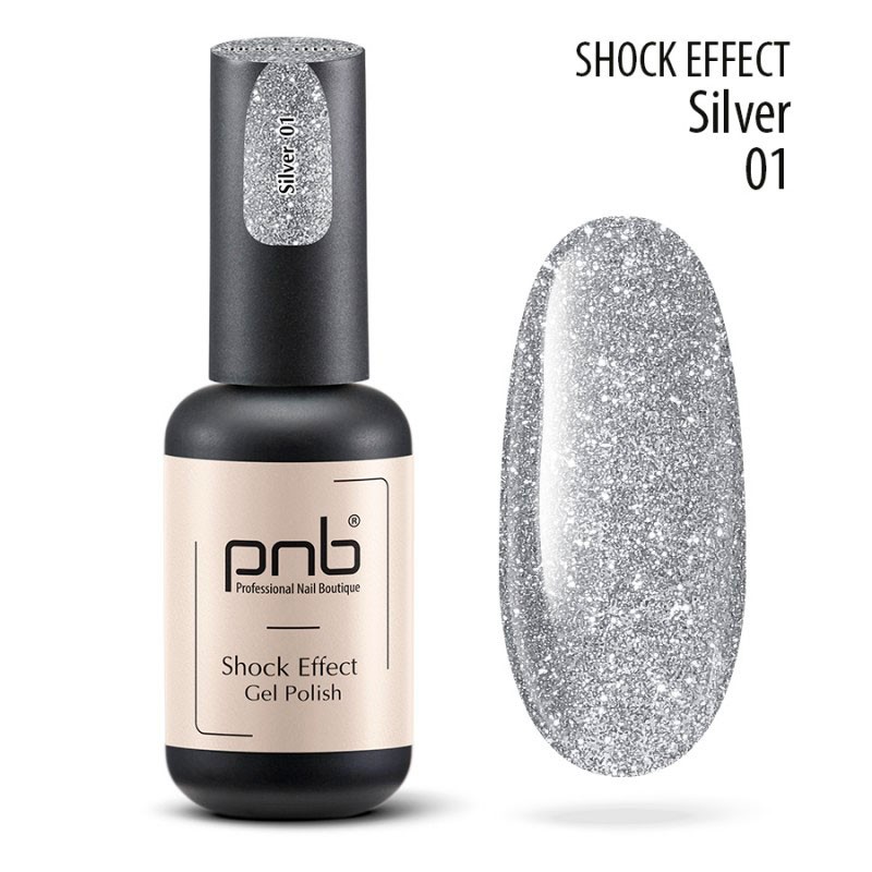 PNB Esmalte semipermanente Shock Effect - 01 Silver - 8ml