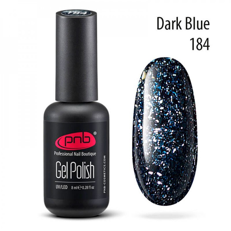 PNB Esmalte semipermanente - 184 Dark Blue - 8ml