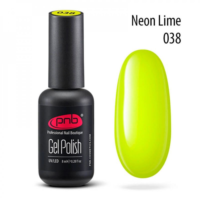 PNB Esmalte semipermanente - 038 Neon Lime - 8ml