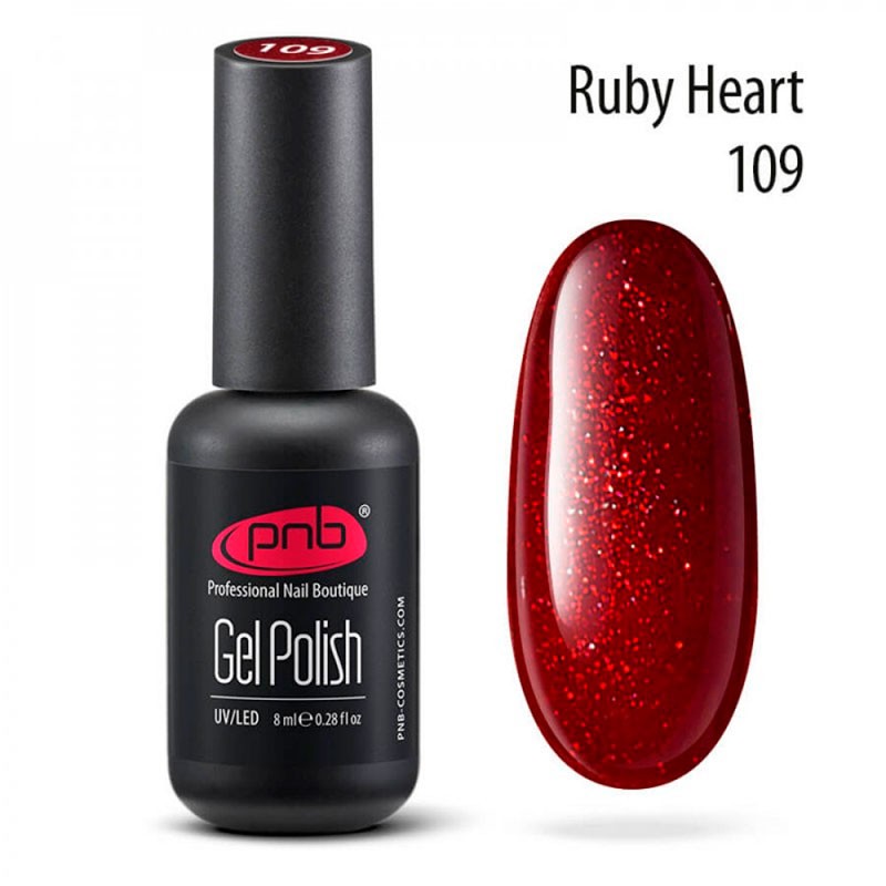 PNB Esmalte semipermanente - 109 Ruby Heart - 8ml