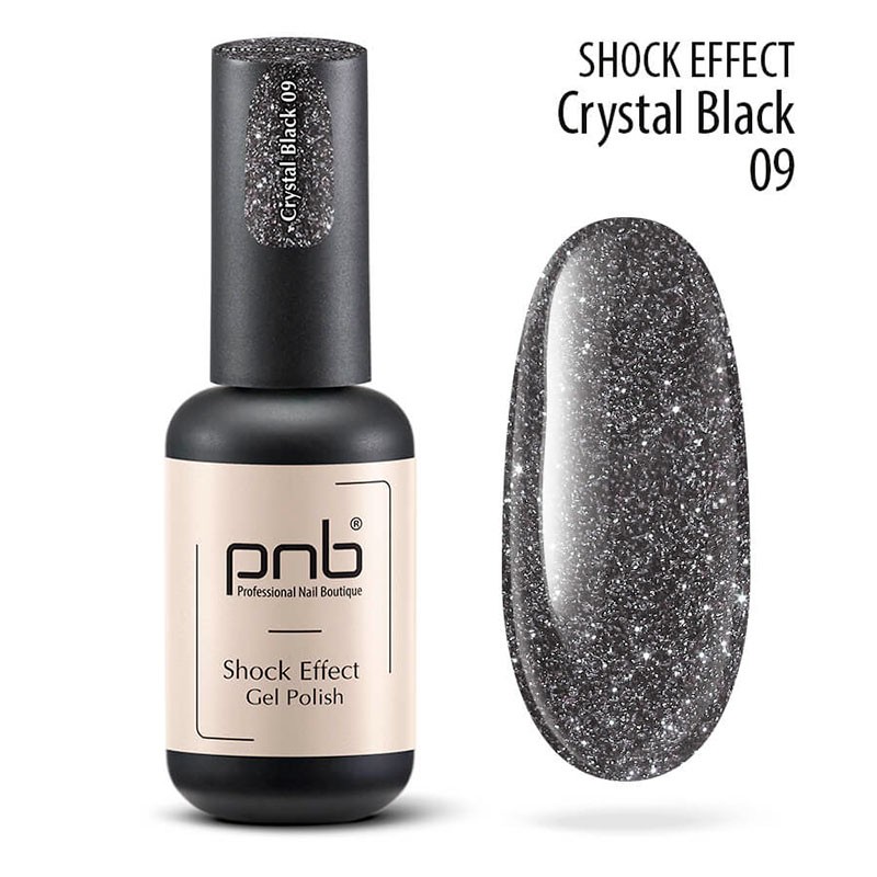 PNB Esmalte semipermanente Shock Effect - 09 Crystal Black - 8ml