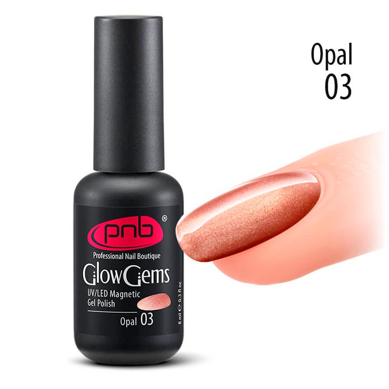 PNB Esmalte semipermanente Magnetic - Glow Gems - 03 Opal - 8ml