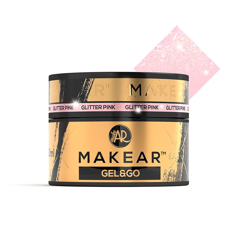 MAKEAR Gel Gel&Go - GG22 Glitter Pink - 50ml