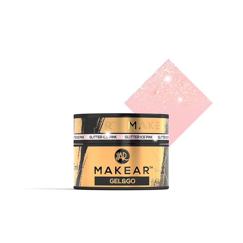 MAKEAR Gel Gel&Go - GG21 Glitter Ice Pink - 15ml