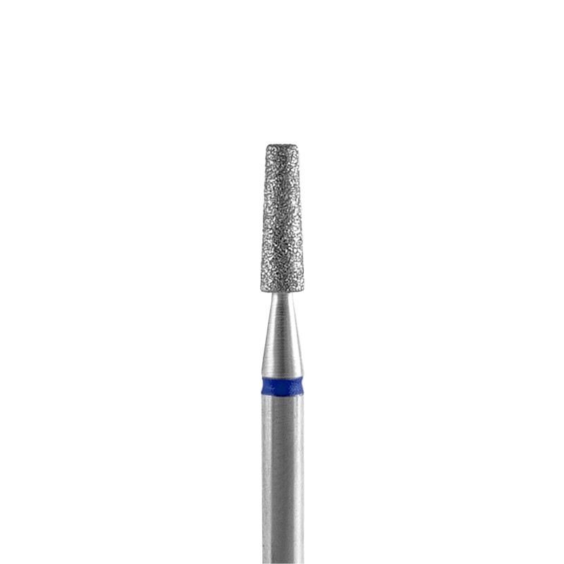 STALEKS Fresa diamantada en forma de cilindro redondeado - Azul - Diámetro 2.3mm - Pieza 8mm