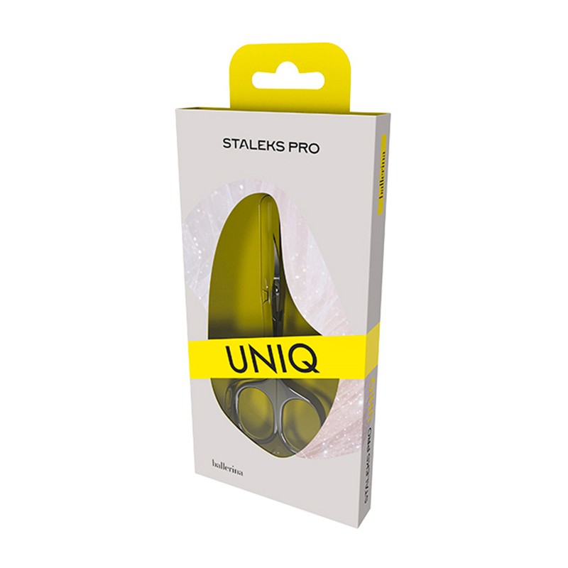 STALEKS Empujador para manicura con mango de silicona - UNIQ 10 - Tipo 2 - Gummy