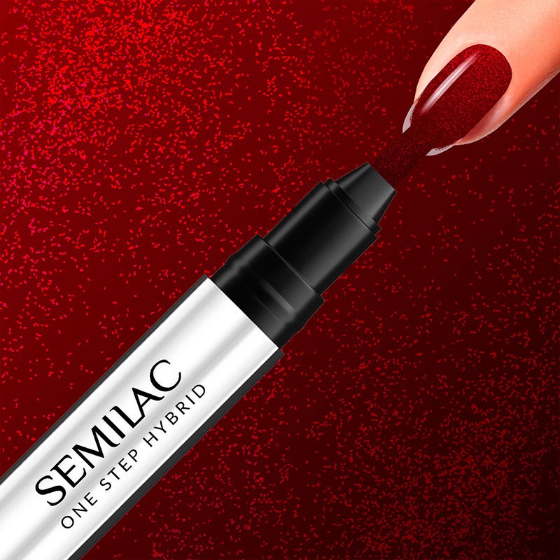 Marker semipermanente One Step Semilac - S530 Scarlet - 3ml