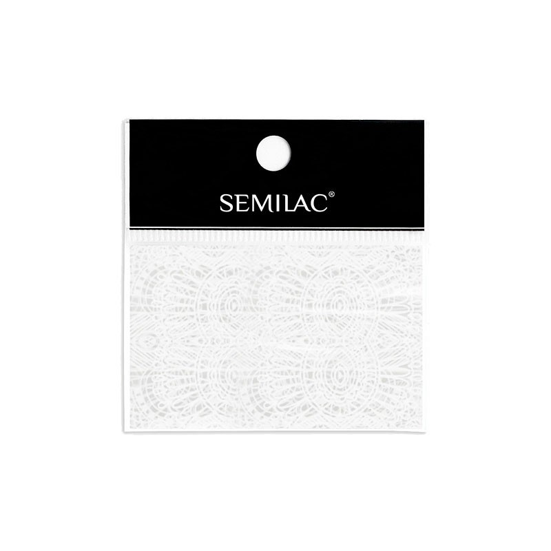 Decoración para uñas Semilac - 16 White Lace foil