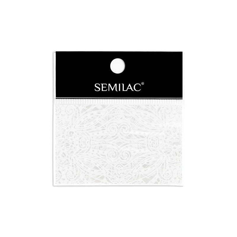 Decoración para uñas Semilac - 15 White Lace foil