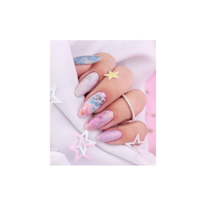 Decoración para uñas Semilac - 09 Pink & Blue Marble foil