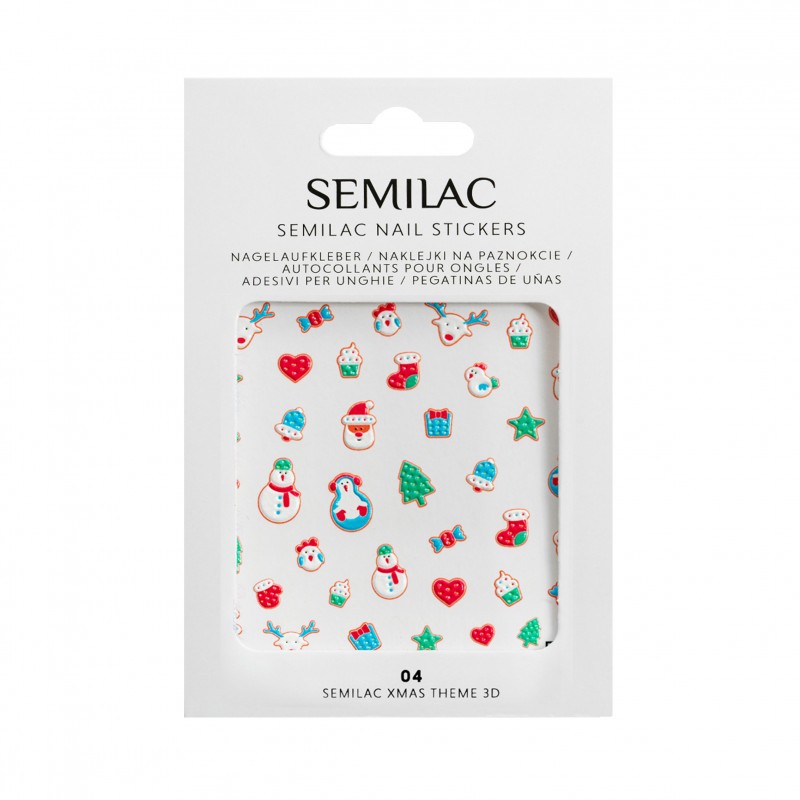 Stickers para uñas Semilac - 04 Xmas theme 3D