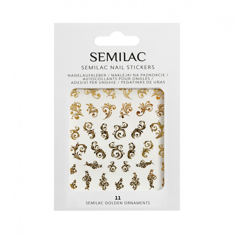 Stickers para uñas Semilac - 11 Golden Ornaments