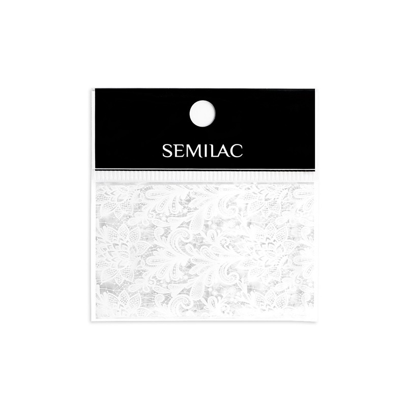 Decoración para uñas Semilac - 23 White Lace foil
